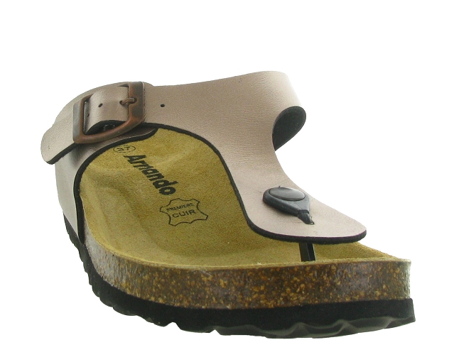 sandales et nu pieds - Mule Sabot - femme - Cuir - Bronze - Armando5720101_3