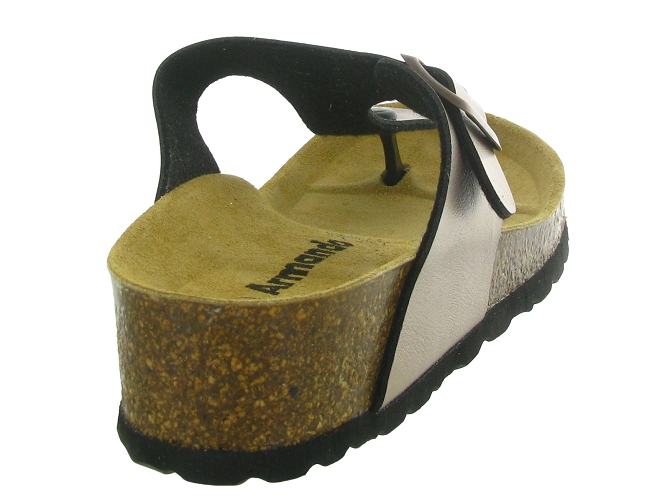 sandales et nu pieds - Mule Sabot - femme - Cuir - Bronze - Armando5720101_5