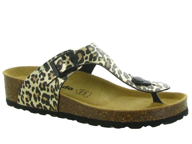 sandales et nu pieds - Mule Sabot - femme - Cuir - Léopard - Armando