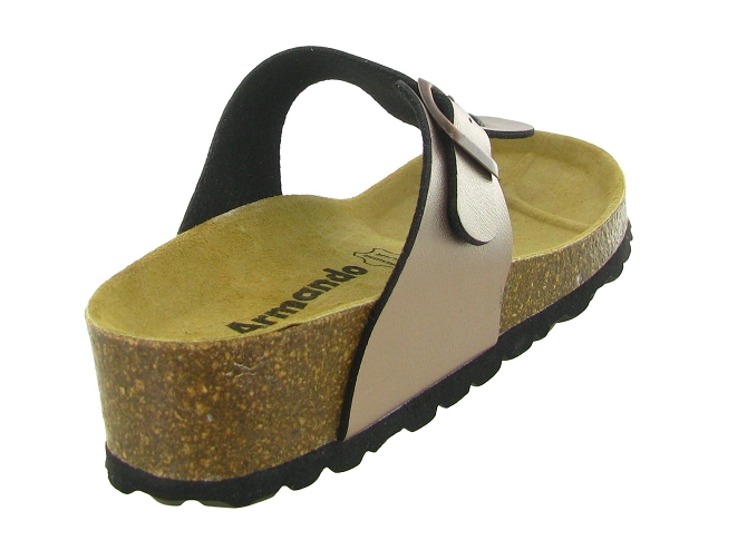 sandales et nu pieds - Mule Sabot - femme - Cuir - Bronze - Armando5720104_5