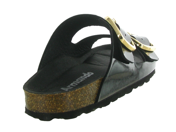 sandales et nu pieds - Mule Sabot - femme - Cuir - Noir - Armando5720201_5