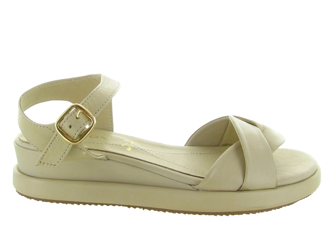 sandales et nu pieds - Confort - femme - Cuir - Beige - Shaddy5724001_2