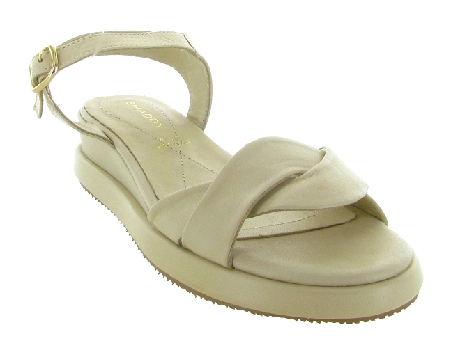 sandales et nu pieds - Confort - femme - Cuir - Beige - Shaddy5724001_3