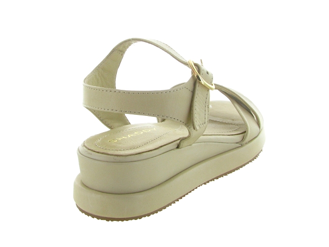 sandales et nu pieds - Confort - femme - Cuir - Beige - Shaddy5724001_5