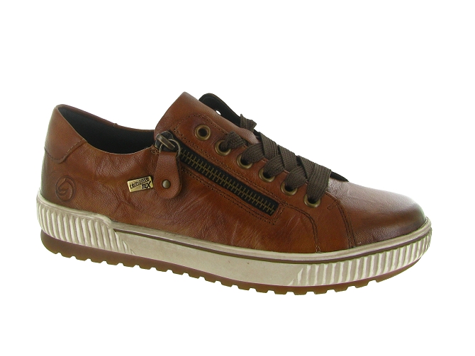 chaussures a lacets - Détente - femme - Cuir - Marron - Remonte
