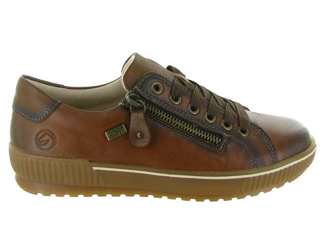 chaussures a lacets - Détente - femme - Cuir - Chestnut - Remonte5726305_2