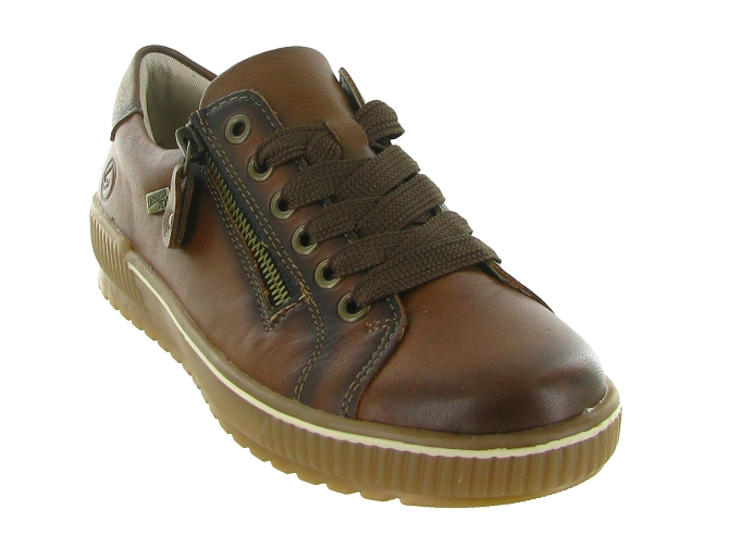 chaussures a lacets - Détente - femme - Cuir - Chestnut - Remonte5726305_3