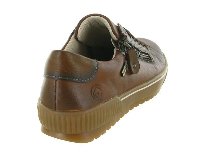 chaussures a lacets - Détente - femme - Cuir - Chestnut - Remonte5726305_5