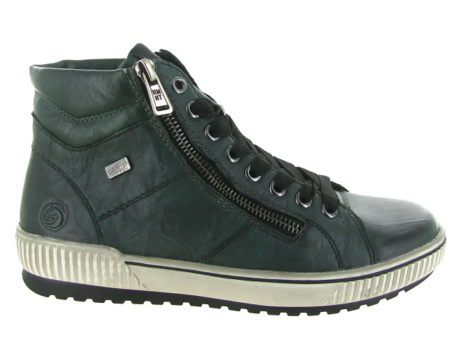 chaussures a lacets - Détente - femme - Cuir - Vert - Remonte5726401_2