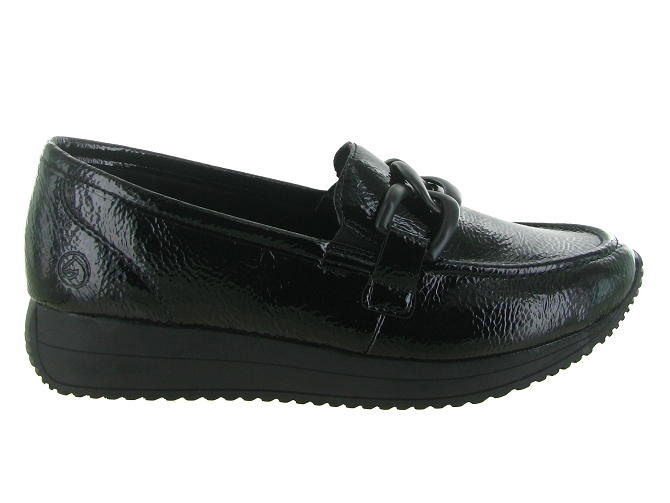 mocassins - Compensé - femme - Cuir - Noir - Remonte5726601_2