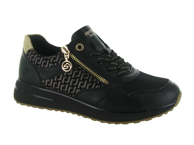 baskets et sneakers - Confort - femme - Synthétique - Noir - Remonte