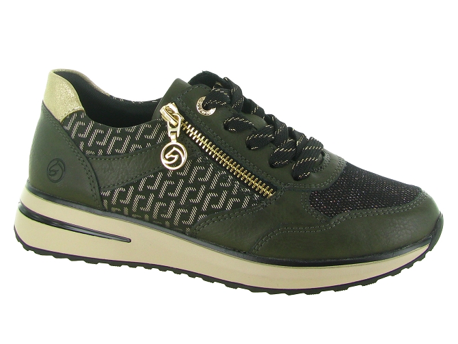 baskets et sneakers - Confort - femme - Synthétique - Vert - Remonte