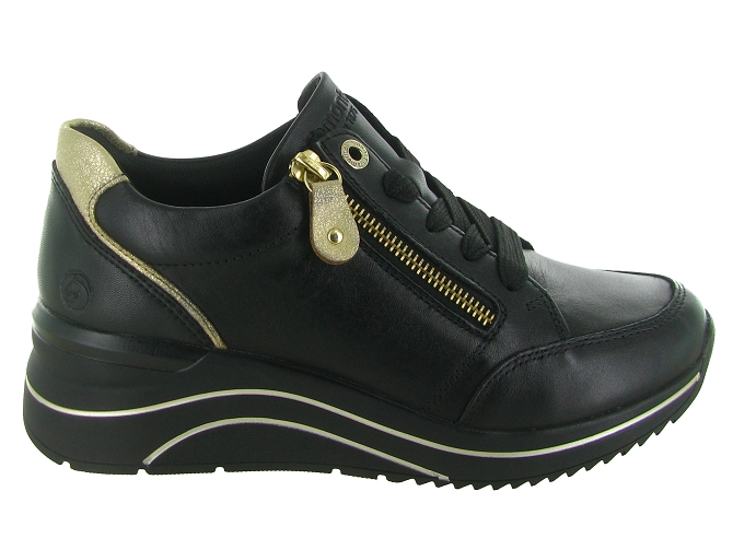 baskets et sneakers - Tendance - femme - Cuir - Noir - Remonte5727602_2