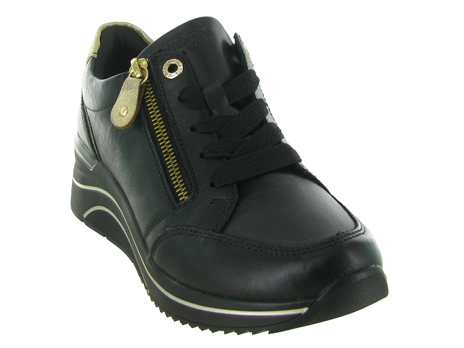 baskets et sneakers - Tendance - femme - Cuir - Noir - Remonte5727602_3