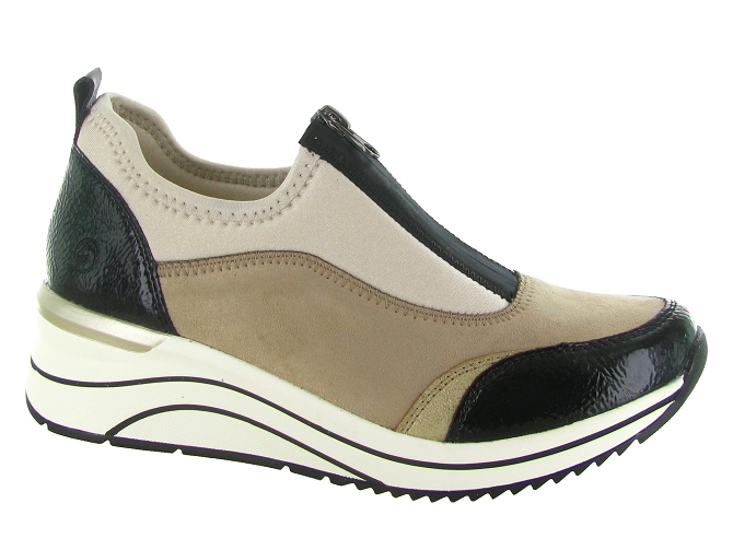 baskets et sneakers - Tendance - femme - Cuir - Beige - Remonte