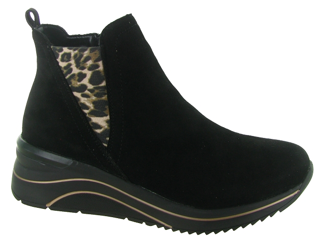 bottines et boots - Classique & Chic - femme - Nubuck - Noir - Remonte