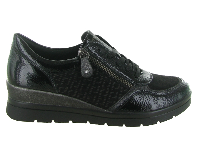 chaussures a lacets - Lacets détente - femme - Synthétique - Noir - Remonte5728001_2