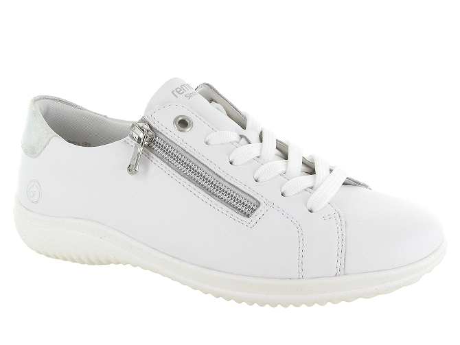 baskets et sneakers - Tendance - femme - Cuir - Blanc - Remonte