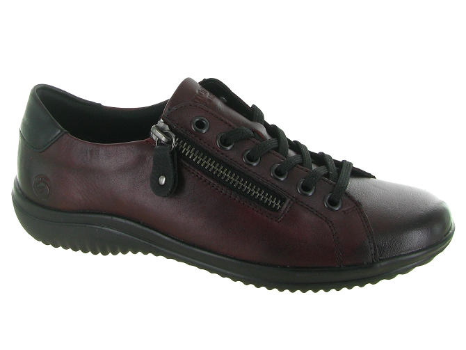 baskets et sneakers - Tendance - femme - Cuir - Bordeaux - Remonte