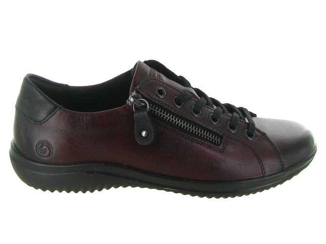baskets et sneakers - Tendance - femme - Cuir - Bordeaux - Remonte5728103_2