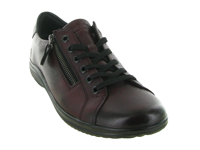 baskets et sneakers - Tendance - femme - Cuir - Bordeaux - Remonte5728103_3