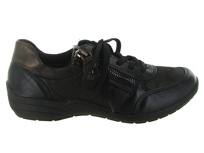 baskets et sneakers - Tendance - femme - Cuir - Noir - Remonte5728502_2