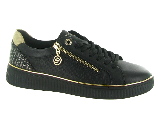baskets et sneakers - Tendance - femme - Cuir - Noir - Remonte