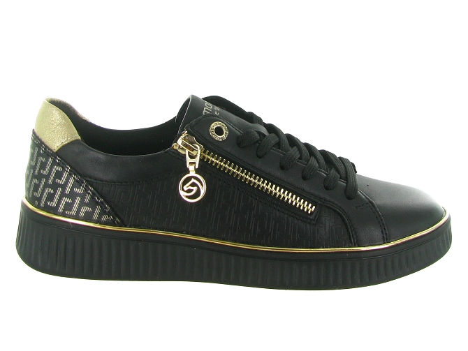 baskets et sneakers - Tendance - femme - Cuir - Noir - Remonte5728701_2
