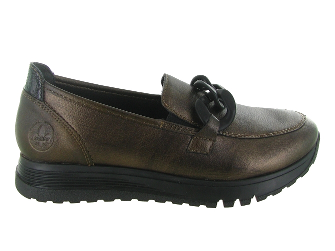 mocassins - Elégant - femme - Cuir - Bronze - Rieker5729301_2