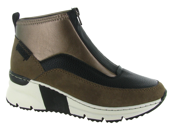bottines et boots - Casual - femme - Synthétique - Marron - Rieker