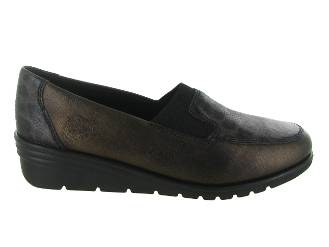 mocassins - Elégant - femme - Cuir - Bronze - Rieker5731501_2