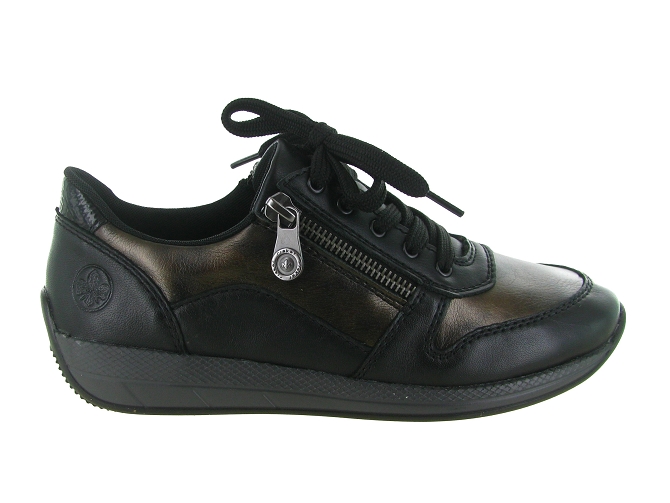 baskets et sneakers - Confort - femme - Cuir - Noir - Rieker5731701_2