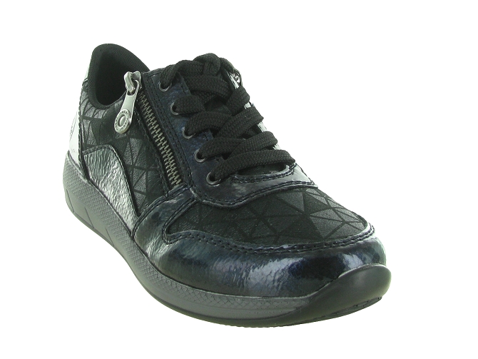 baskets et sneakers - Confort - femme - Cuir - Noir - Rieker5731704_3