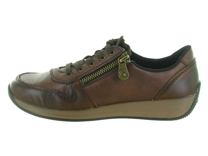 baskets et sneakers - Confort - femme - Cuir - Marron - Rieker5731705_4