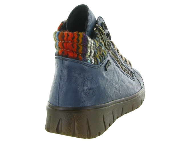 baskets et sneakers - Montante - femme - Nubuck - Bleu - Rieker5731902_5