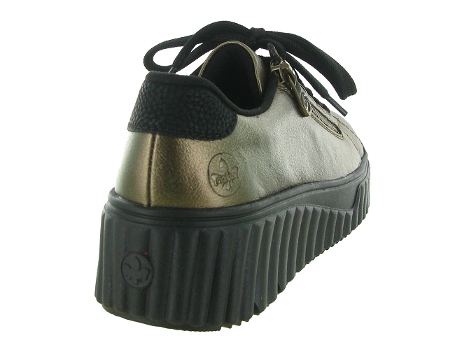 baskets et sneakers - Confort - femme - Cuir - Bronze - Rieker5732101_5