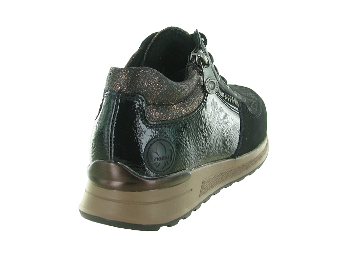 baskets et sneakers - Montante - femme - Nubuck - Noir - Rieker5732301_5