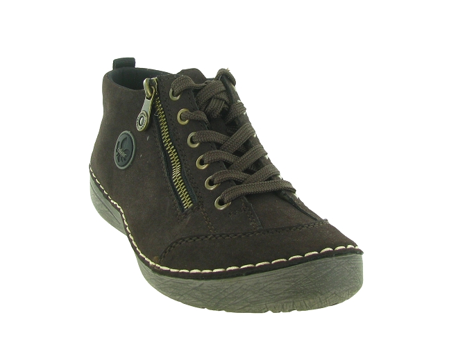 chaussures a lacets - Détente - femme - Synthétique - Marron - Rieker5732602_3