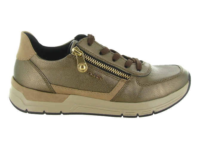 baskets et sneakers - Confort - femme - Synthétique - Bronze - Rieker5732804_2