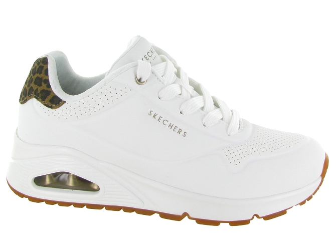 baskets et sneakers - Confort - femme - Synthétique - Blanc - Skechers footwear