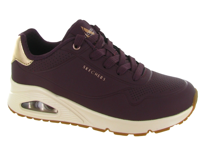 baskets et sneakers - Confort - femme - Synthétique - Bordeaux - Skechers footwear