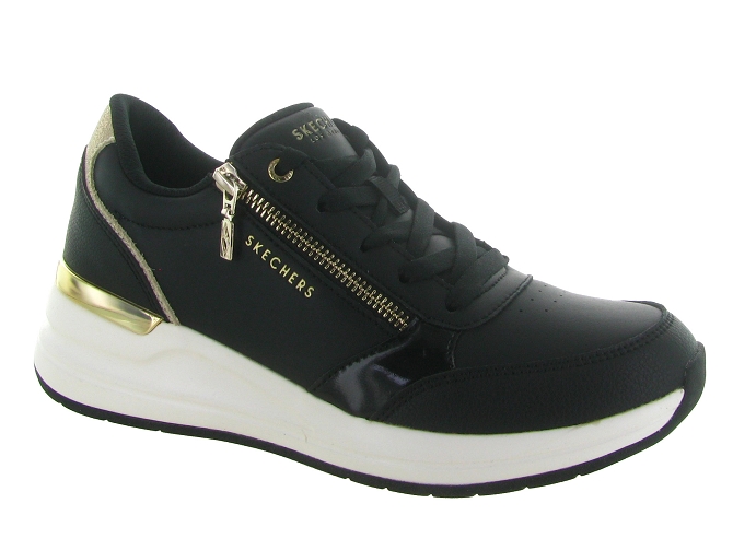 baskets et sneakers - Confort - femme - Toile  - Noir - Skechers footwear