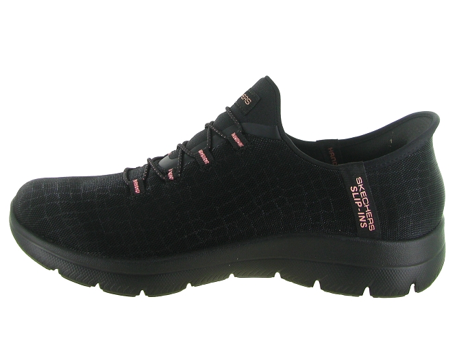 baskets et sneakers - Confort - femme - Toile  - Noir - Skechers footwear5736101_4