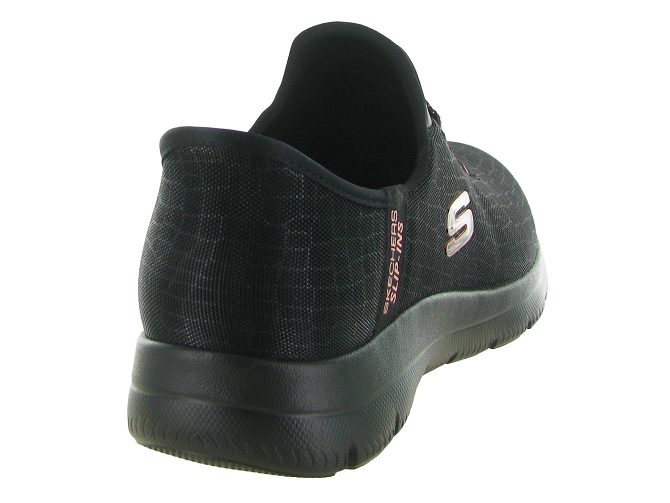 baskets et sneakers - Confort - femme - Toile  - Noir - Skechers footwear5736101_5