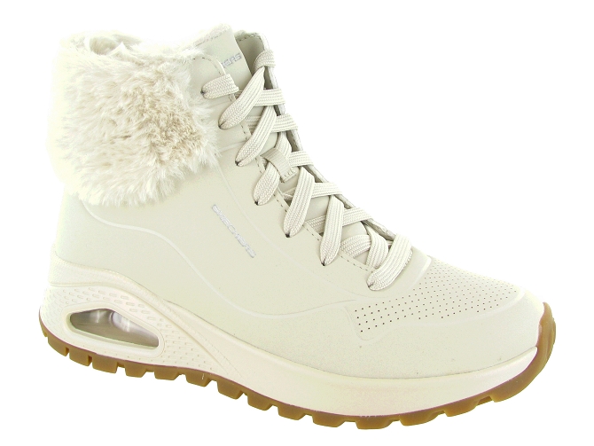 apres ski bottes fourrees - Botte fourrée - femme - Synthétique - Blanc - Skechers footwear