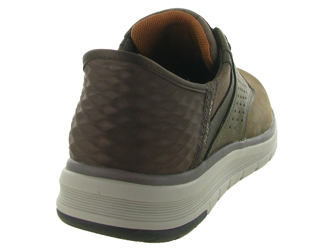chaussures a lacets - Confort et décontracté - homme - Cuir - Marron - Skechers footwear5736601_5