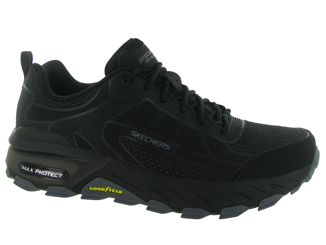 baskets et sneakers - Confort - homme - Toile  - Noir - Skechers footwear
