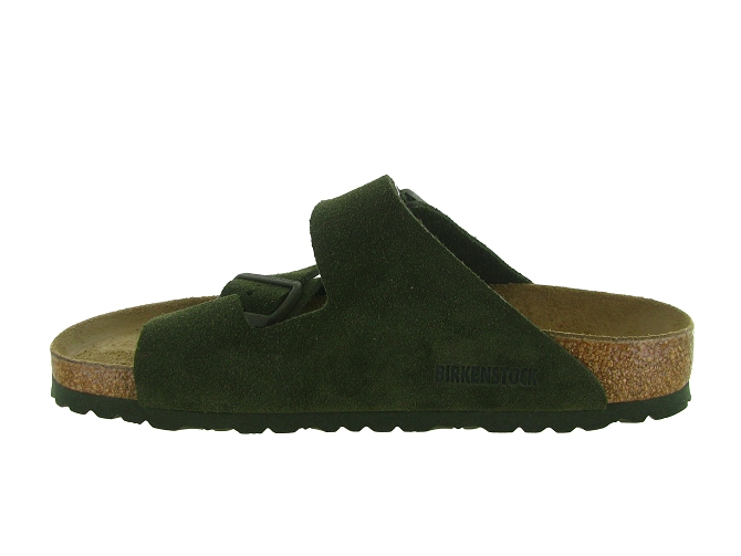 nu pieds - Mules et Tongs - homme - Nubuck - Kaki - Birkenstock5738101_4