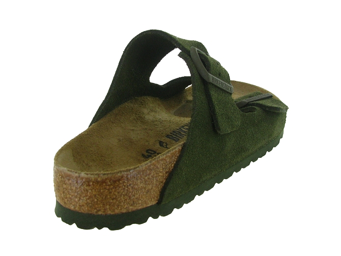 nu pieds - Mules et Tongs - homme - Nubuck - Kaki - Birkenstock5738101_5