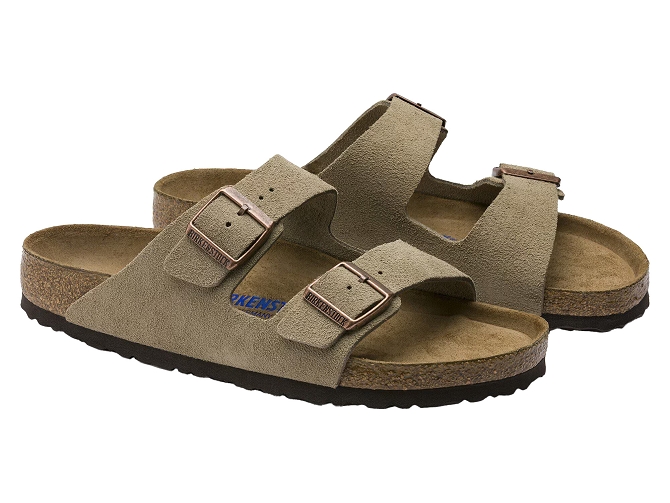nu pieds - Mules et Tongs - homme - Nubuck - Taupe - Birkenstock5738702_3